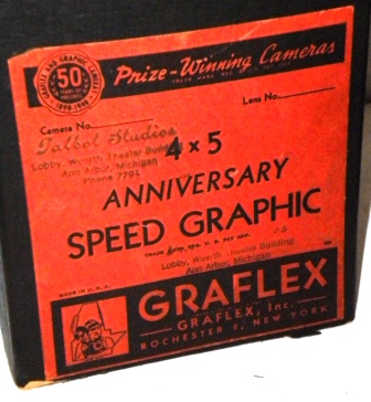 Rare 4X5 Anniversary Speed Graphic Box